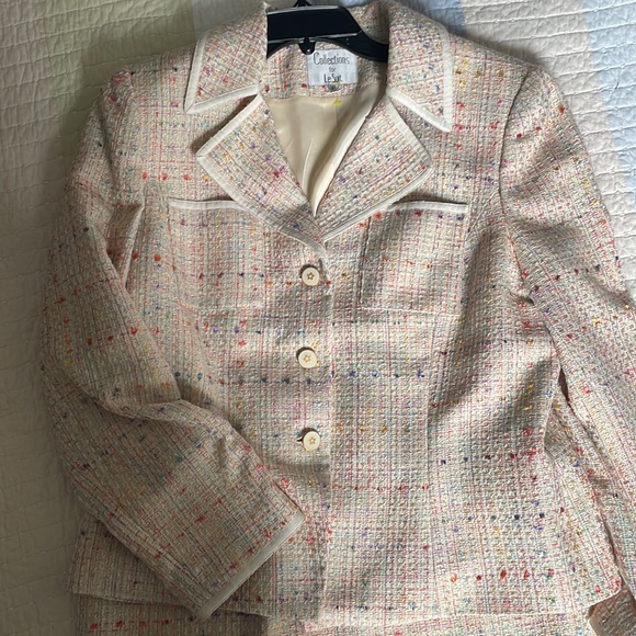 Le Collections - Two piece Women’s padded Blazer and Skirt- Size 16 vintage - Picture 1 of 7